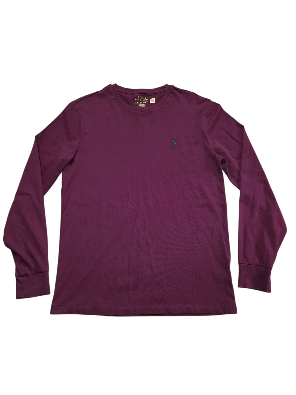 Polo by Ralph Lauren Long-Sleeve Crewneck Tee - Plum